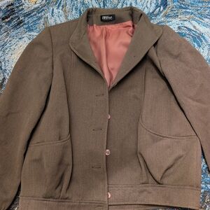 Pierre Brown Wool Blazer